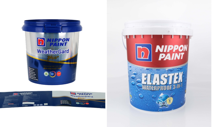 Etiquetas moldadas para baldes de tinta: soluções IML metálicas, metálicas foscas e compostas de alto brilho