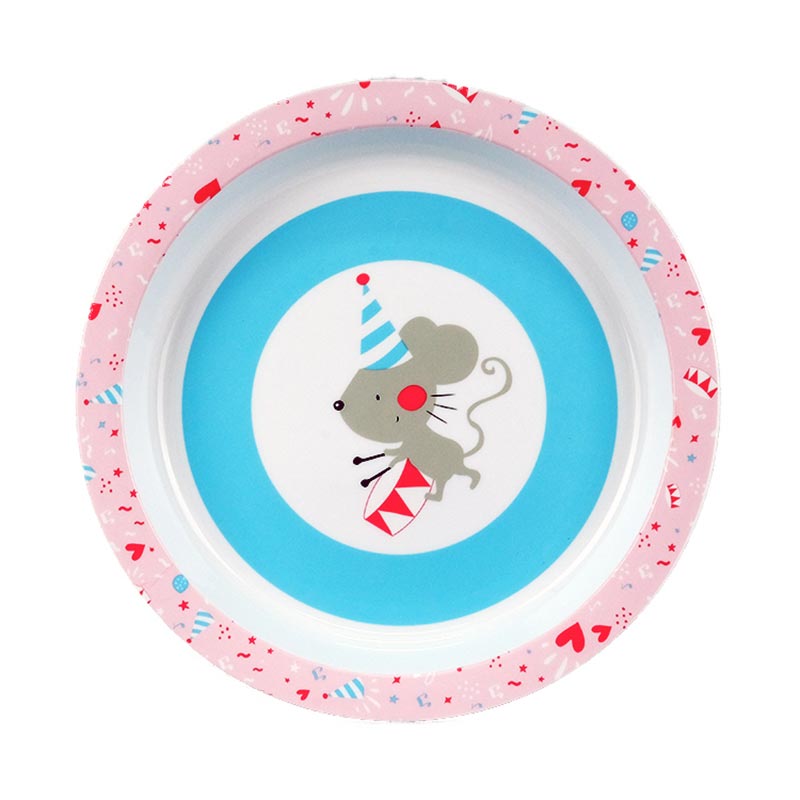 Moldagem por injeção de prato de alimentos em etiqueta de molde